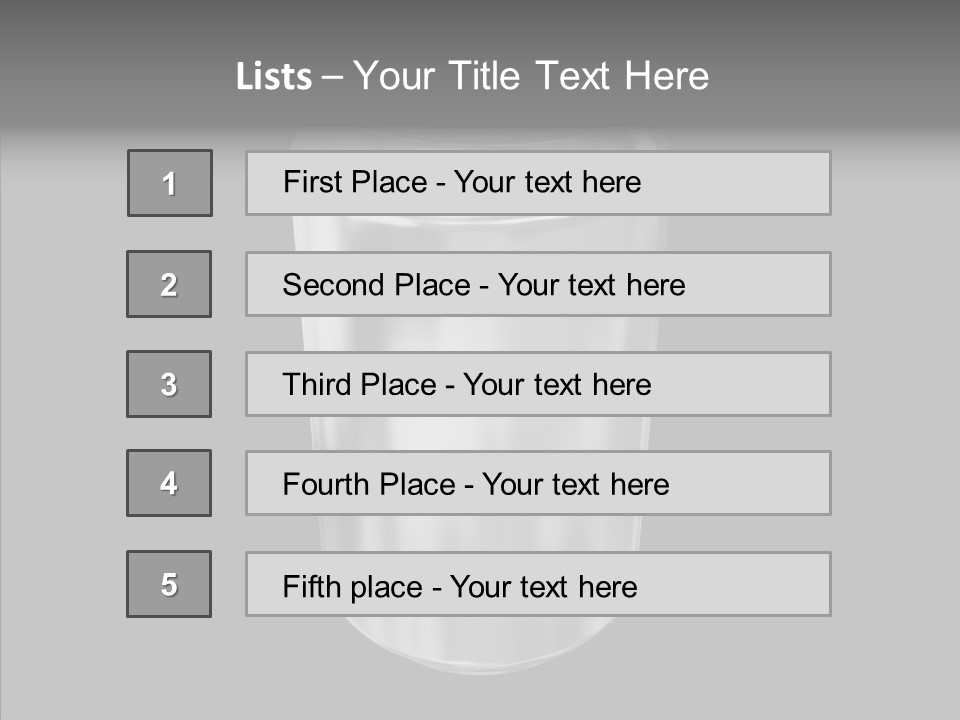 Blank Beverage Isolated PowerPoint Template