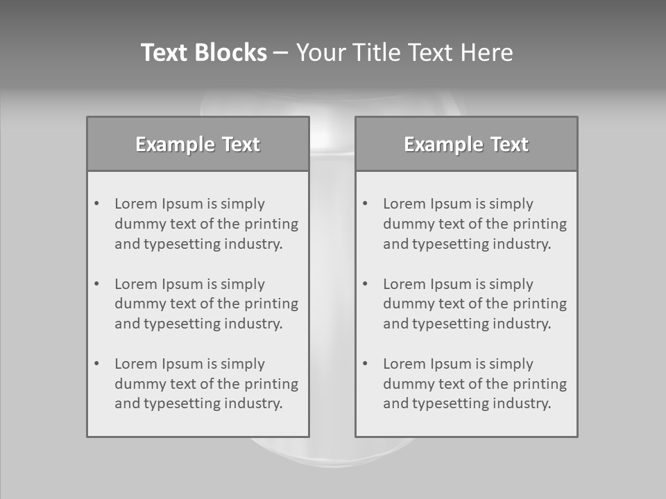 Blank Beverage Isolated PowerPoint Template