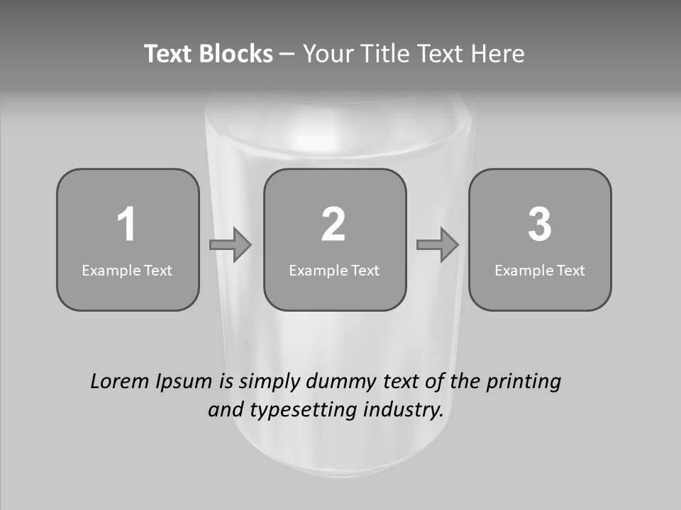 Blank Beverage Isolated PowerPoint Template