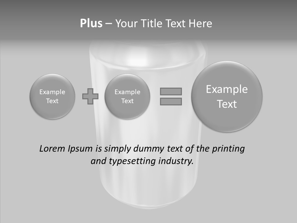 Blank Beverage Isolated PowerPoint Template