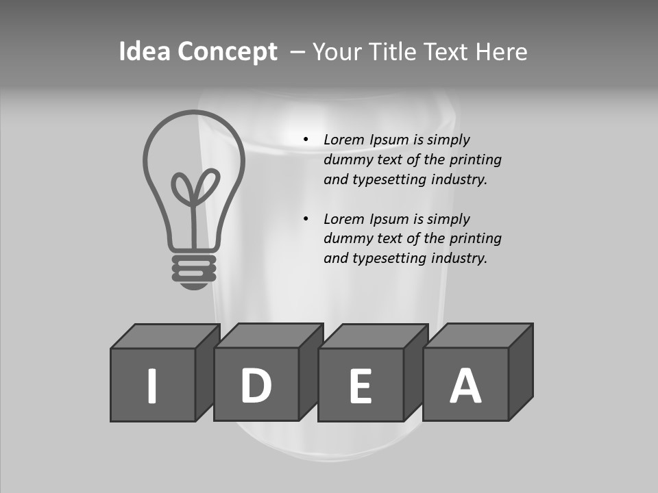 Blank Beverage Isolated PowerPoint Template