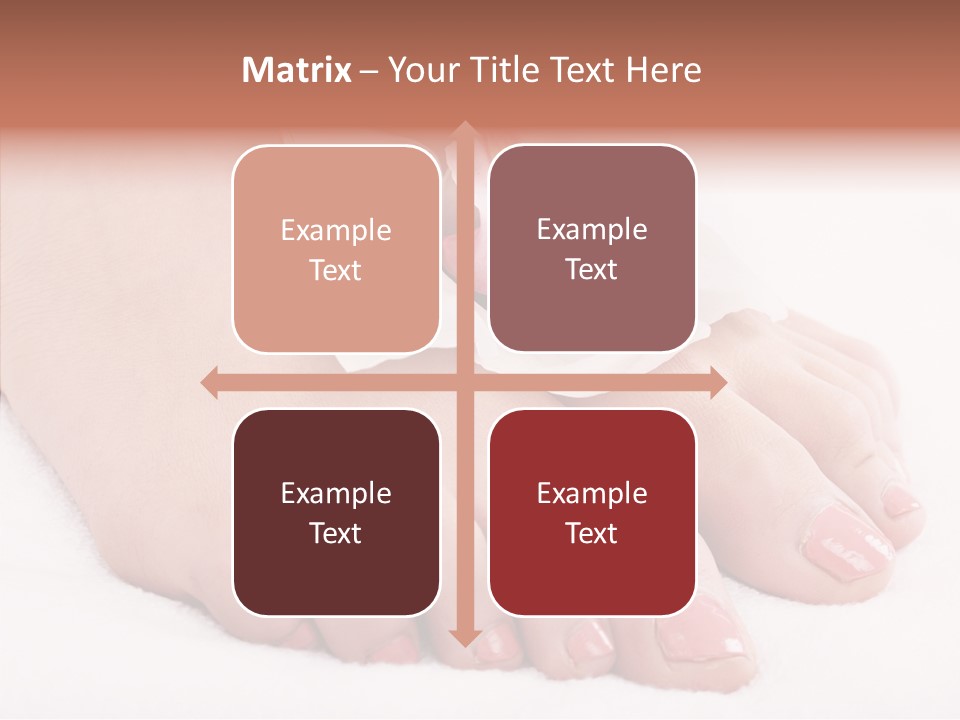 Beauty Toes Foot PowerPoint Template