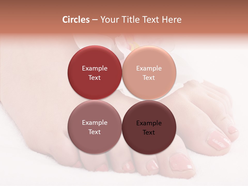 Beauty Toes Foot PowerPoint Template