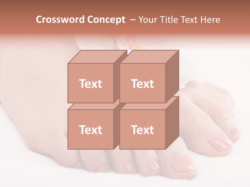 Beauty Toes Foot PowerPoint Template