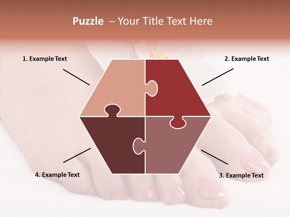 Beauty Toes Foot PowerPoint Template