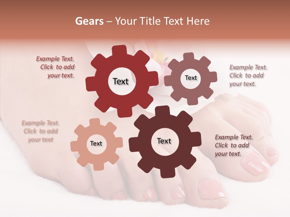 Beauty Toes Foot PowerPoint Template