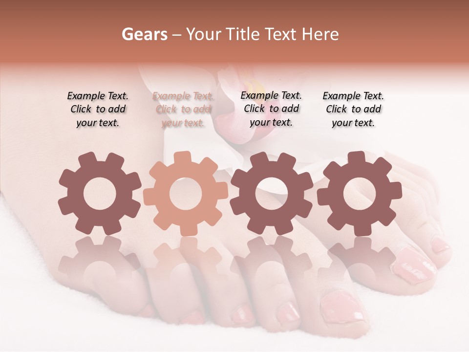 Beauty Toes Foot PowerPoint Template