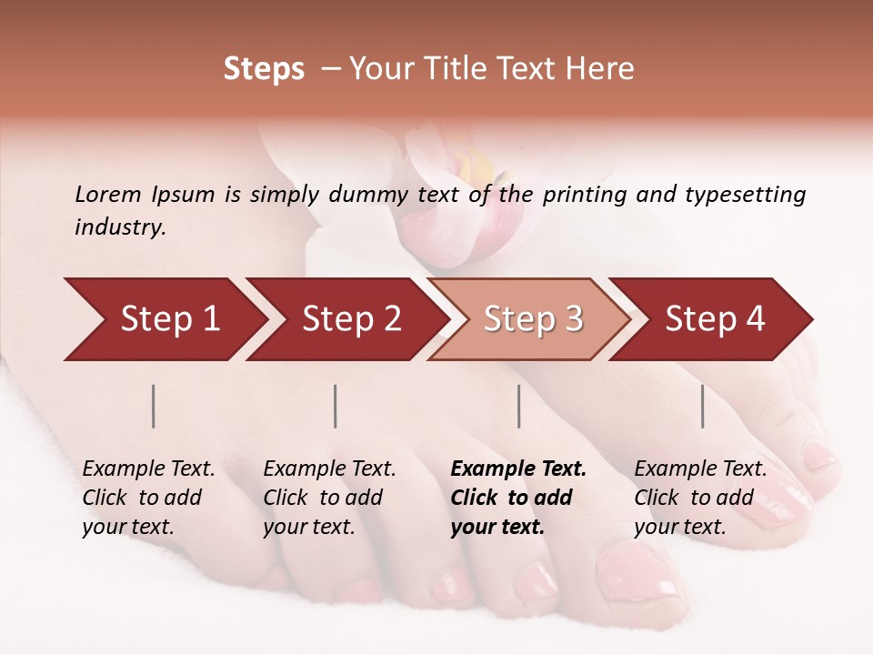 Beauty Toes Foot PowerPoint Template