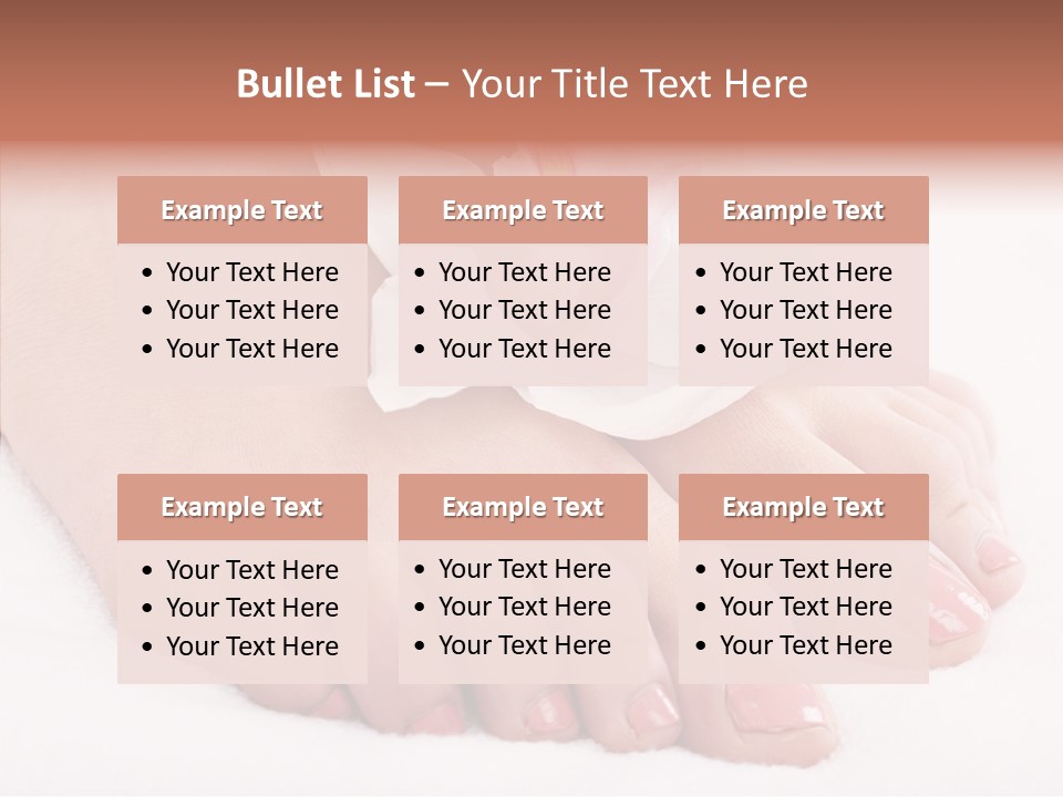 Beauty Toes Foot PowerPoint Template