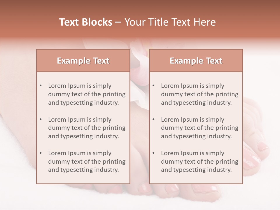 Beauty Toes Foot PowerPoint Template