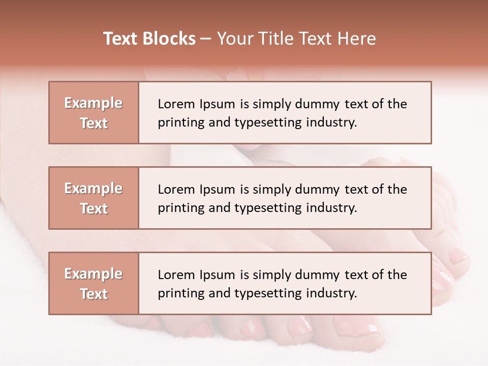 Beauty Toes Foot PowerPoint Template