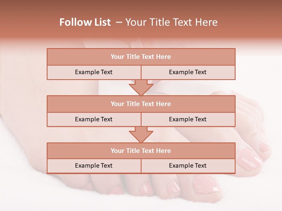 Beauty Toes Foot PowerPoint Template