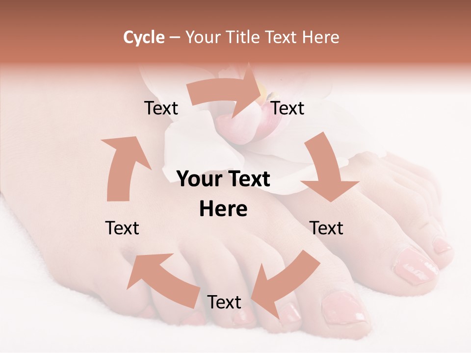 Beauty Toes Foot PowerPoint Template