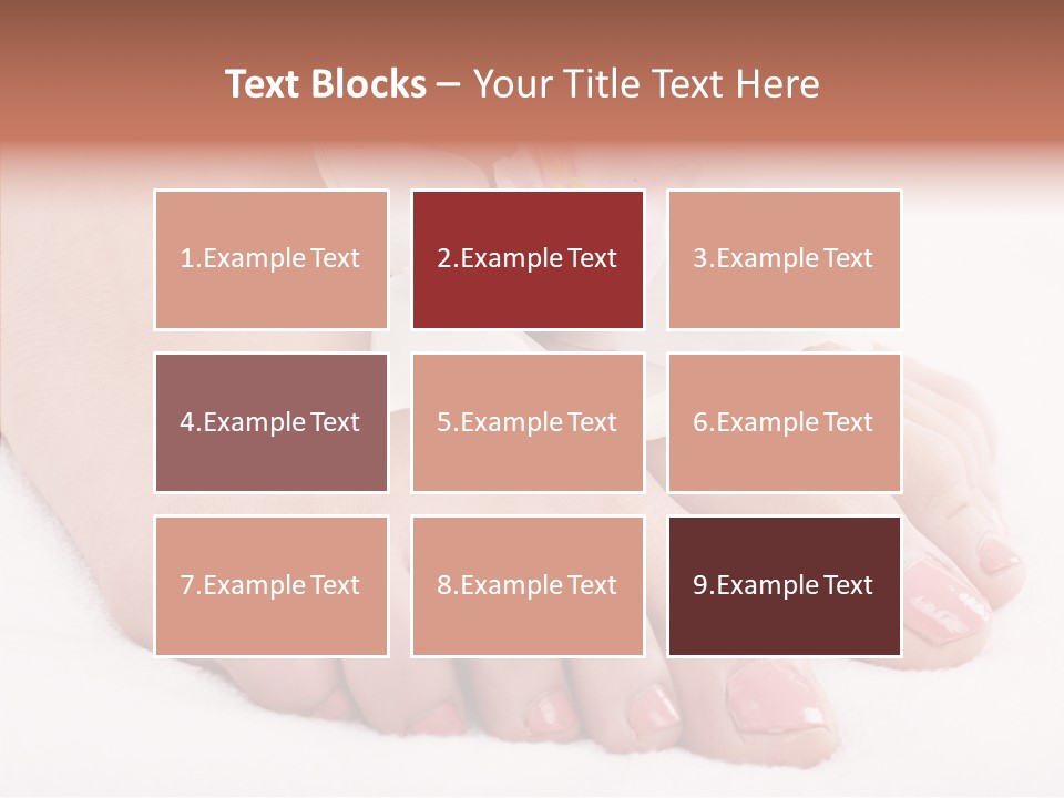 Beauty Toes Foot PowerPoint Template