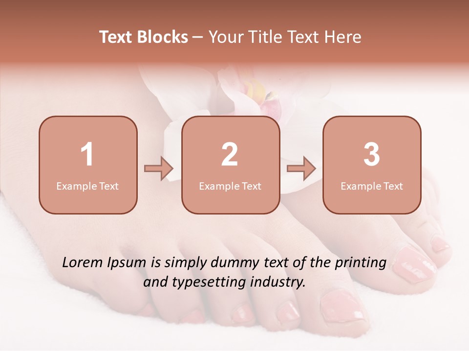 Beauty Toes Foot PowerPoint Template