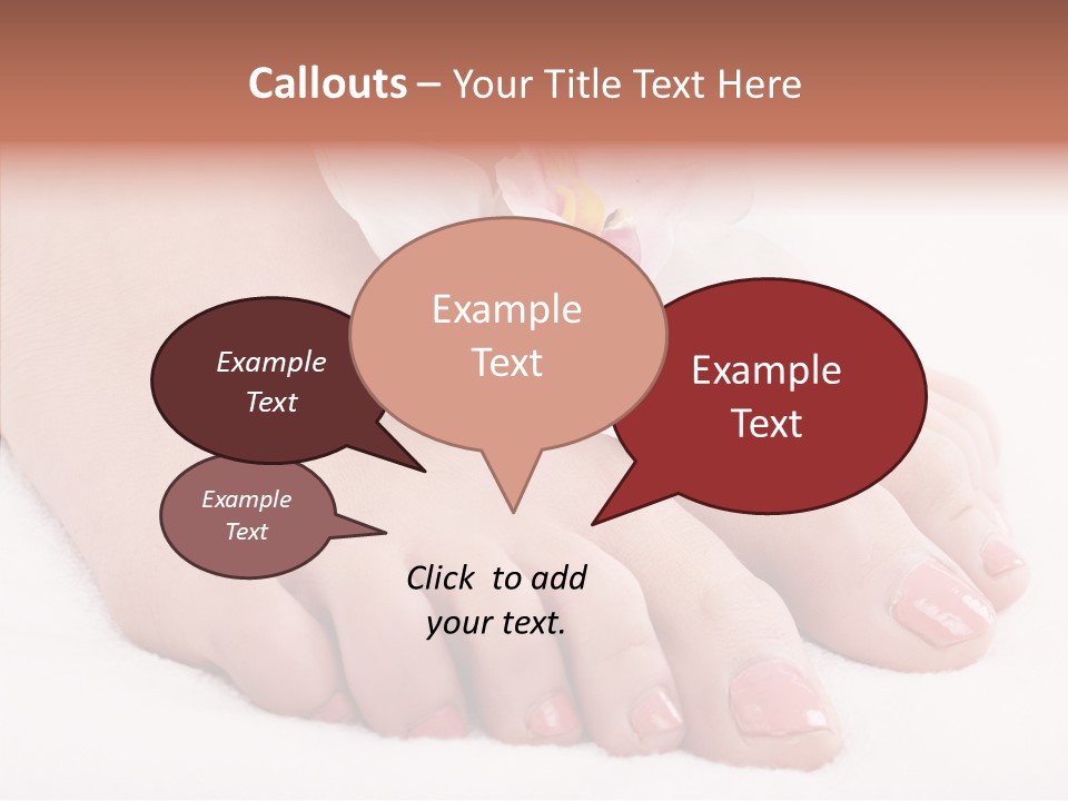 Beauty Toes Foot PowerPoint Template