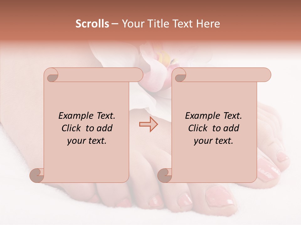 Beauty Toes Foot PowerPoint Template