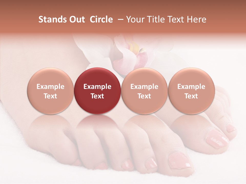 Beauty Toes Foot PowerPoint Template
