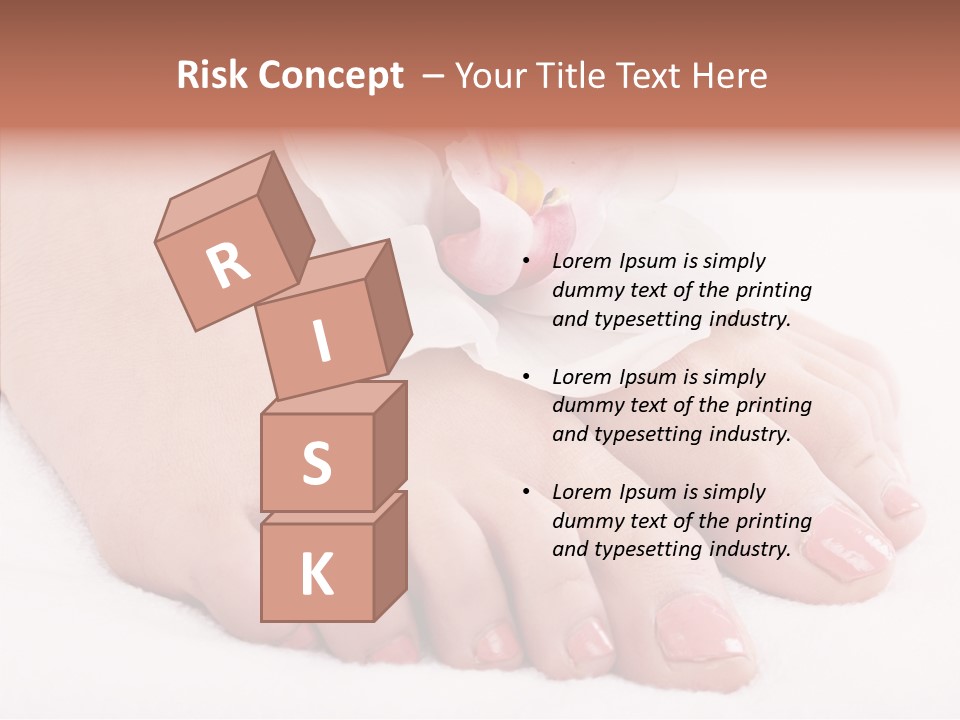 Beauty Toes Foot PowerPoint Template