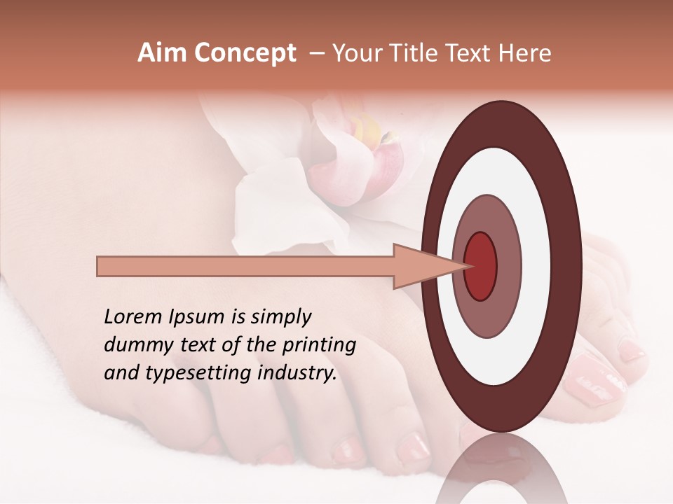Beauty Toes Foot PowerPoint Template