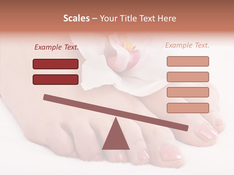 Beauty Toes Foot PowerPoint Template