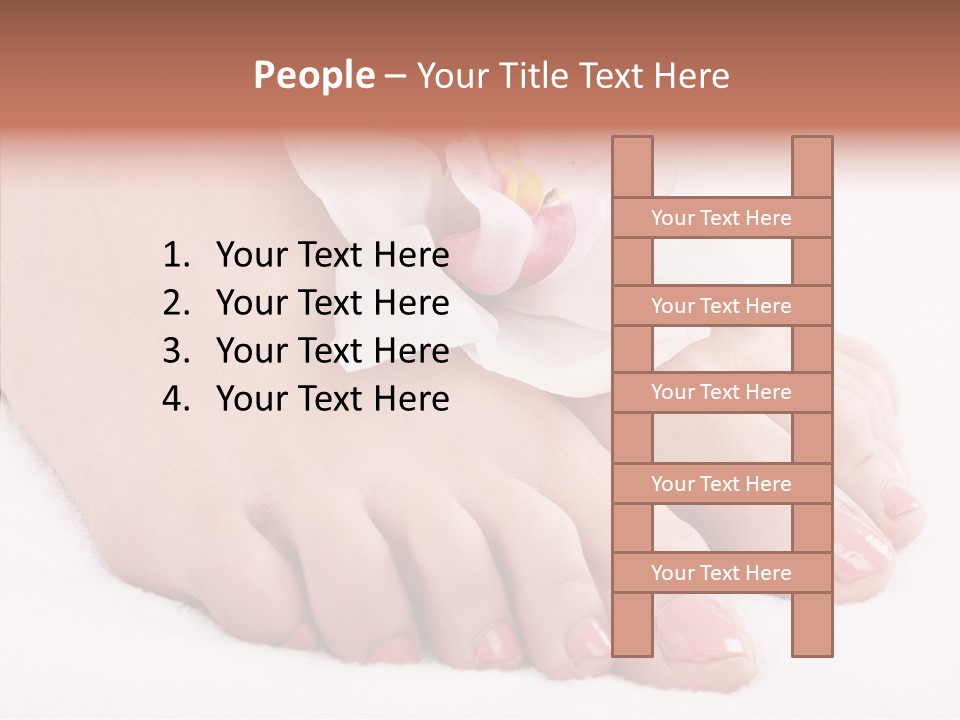 Beauty Toes Foot PowerPoint Template
