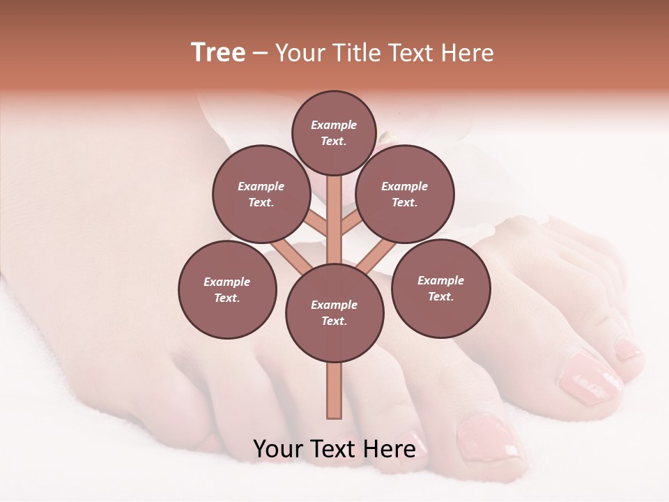 Beauty Toes Foot PowerPoint Template