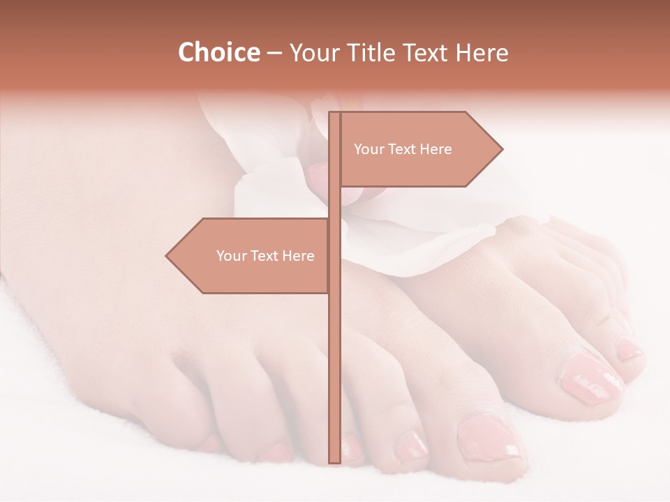 Beauty Toes Foot PowerPoint Template