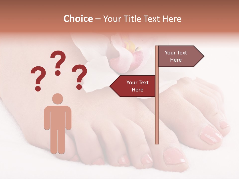 Beauty Toes Foot PowerPoint Template