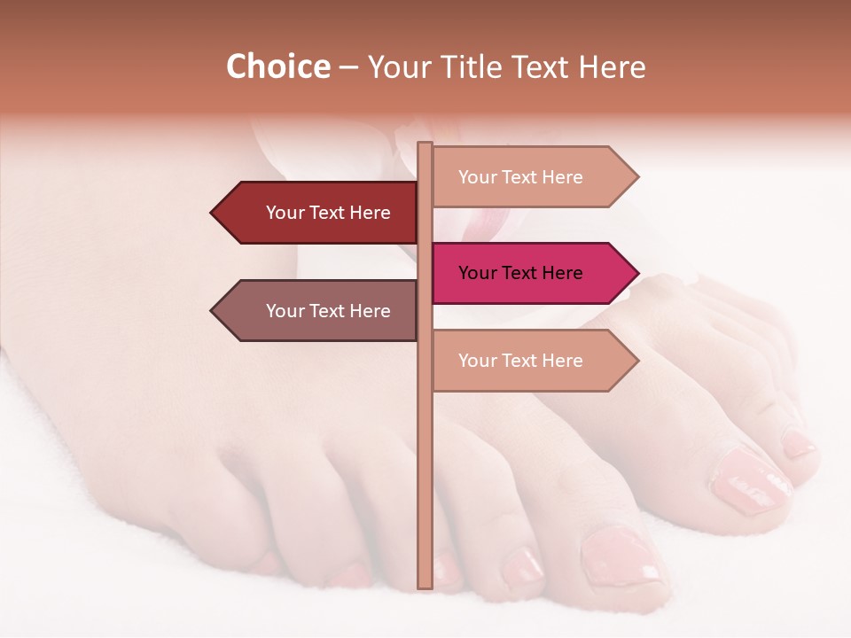 Beauty Toes Foot PowerPoint Template