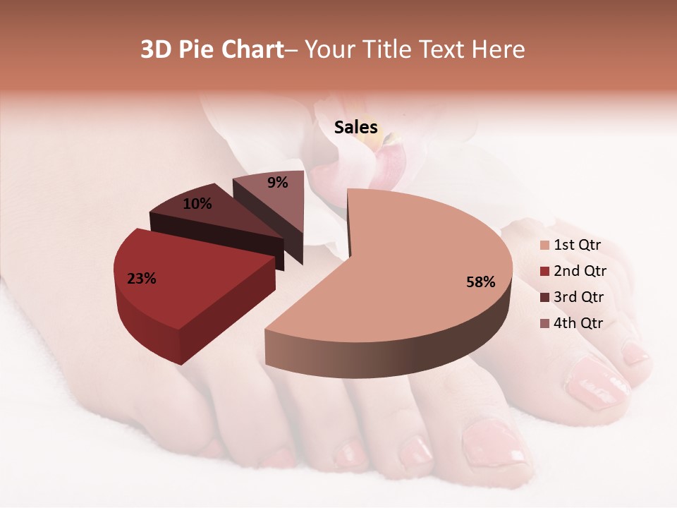 Beauty Toes Foot PowerPoint Template