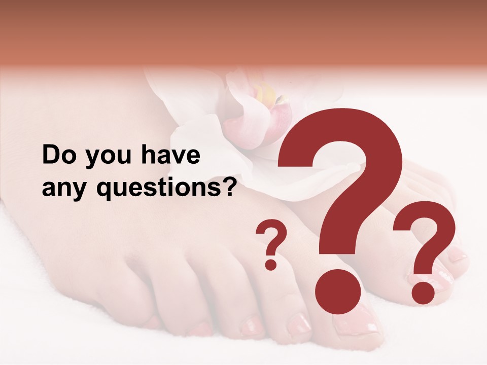 Beauty Toes Foot PowerPoint Template