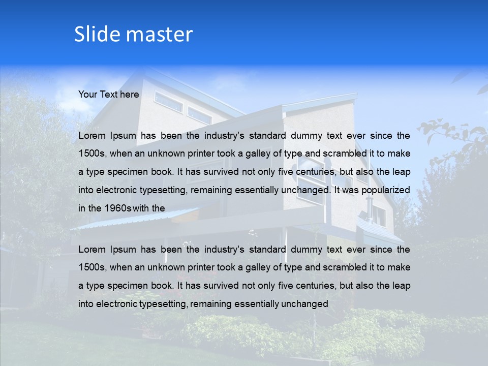 Windows Large Angles PowerPoint Template