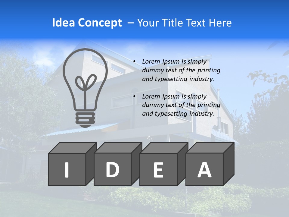 Windows Large Angles PowerPoint Template