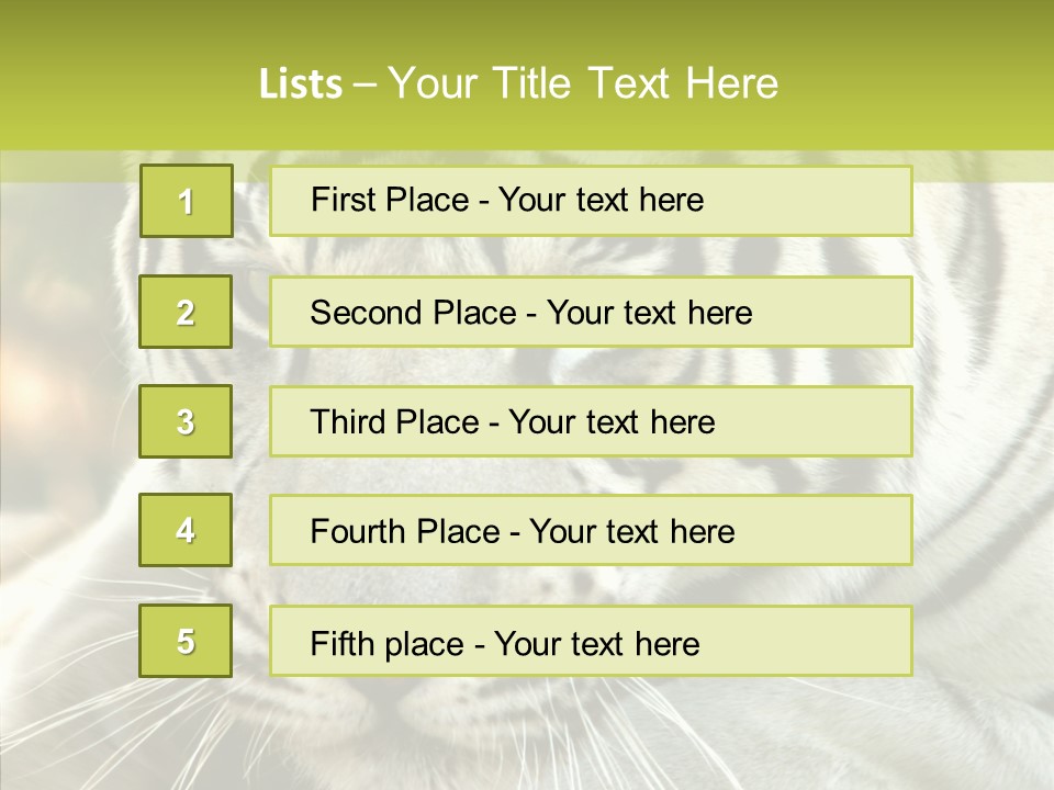 White Cat Exotic PowerPoint Template