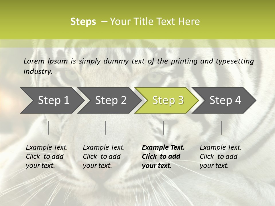 White Cat Exotic PowerPoint Template