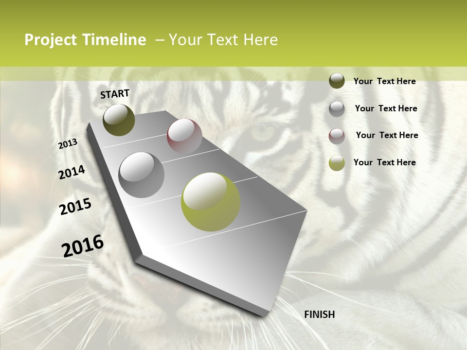 White Cat Exotic PowerPoint Template