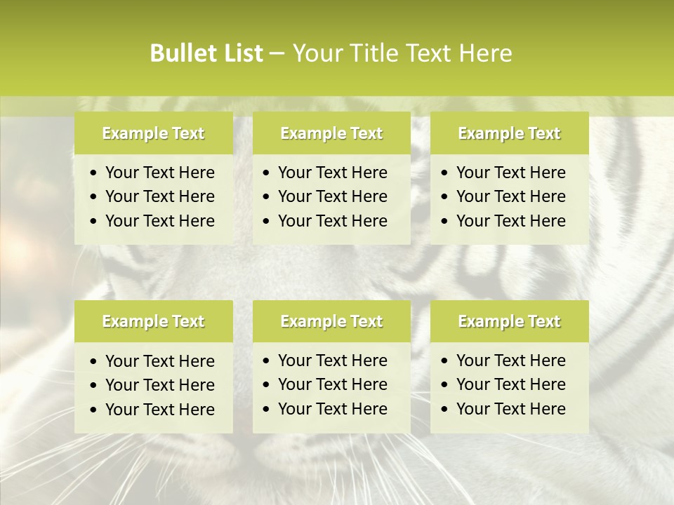 White Cat Exotic PowerPoint Template