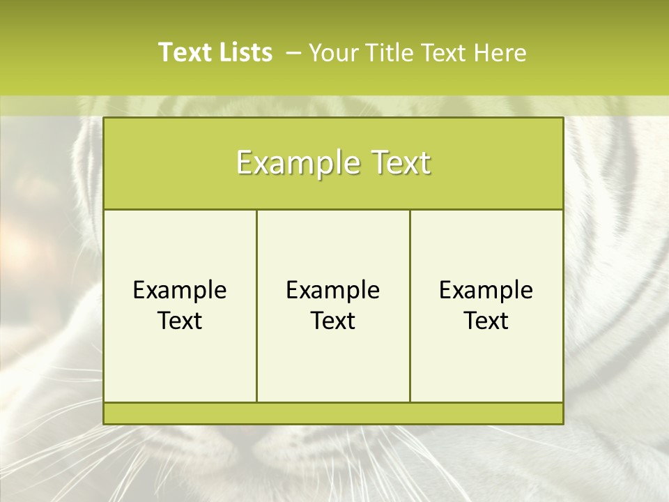 White Cat Exotic PowerPoint Template