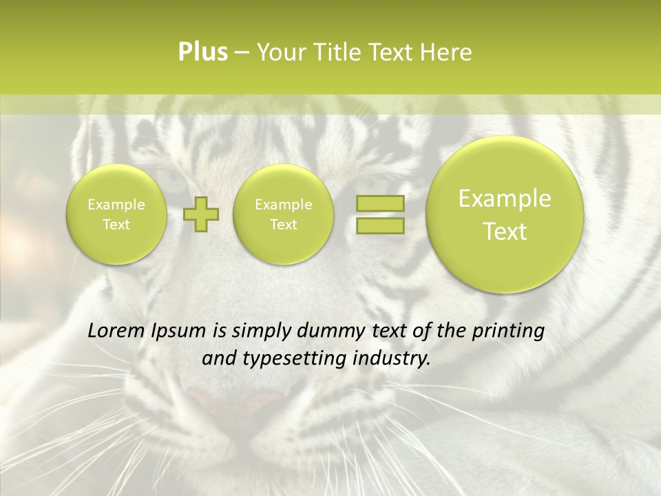 White Cat Exotic PowerPoint Template