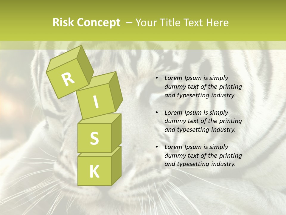 White Cat Exotic PowerPoint Template