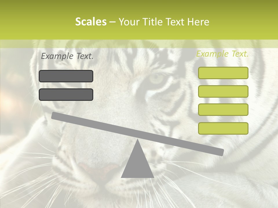 White Cat Exotic PowerPoint Template