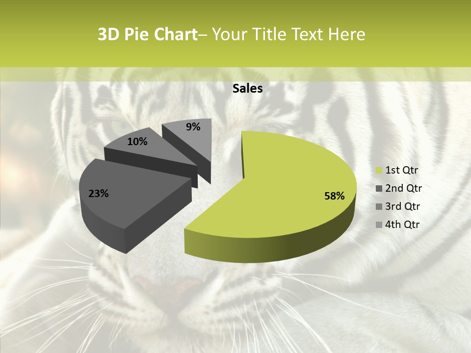 White Cat Exotic PowerPoint Template