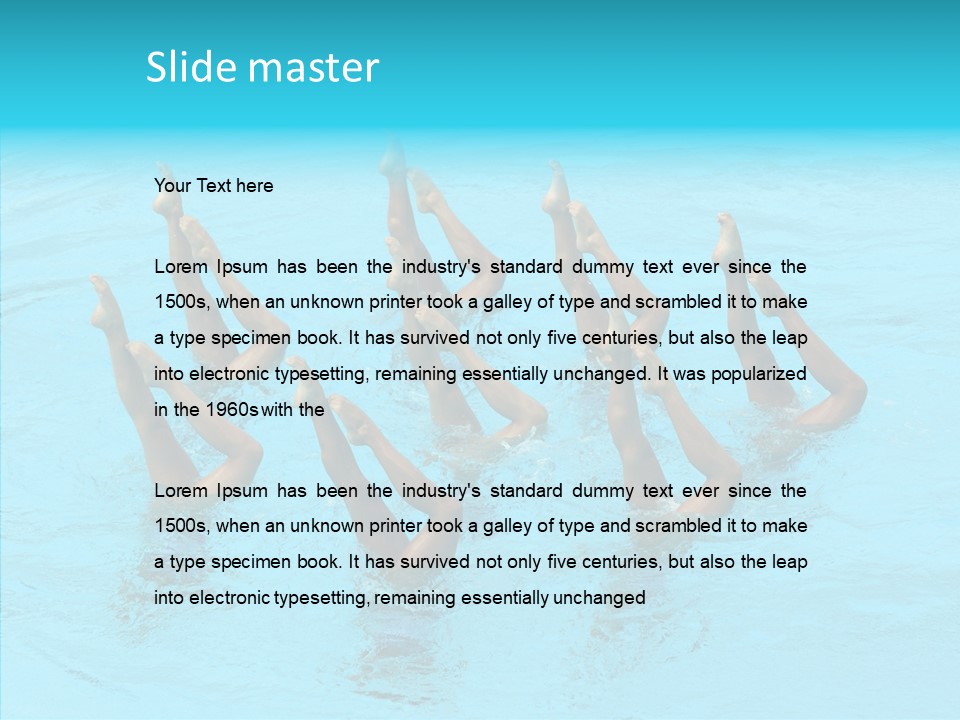 Group Teamwork Girls PowerPoint Template