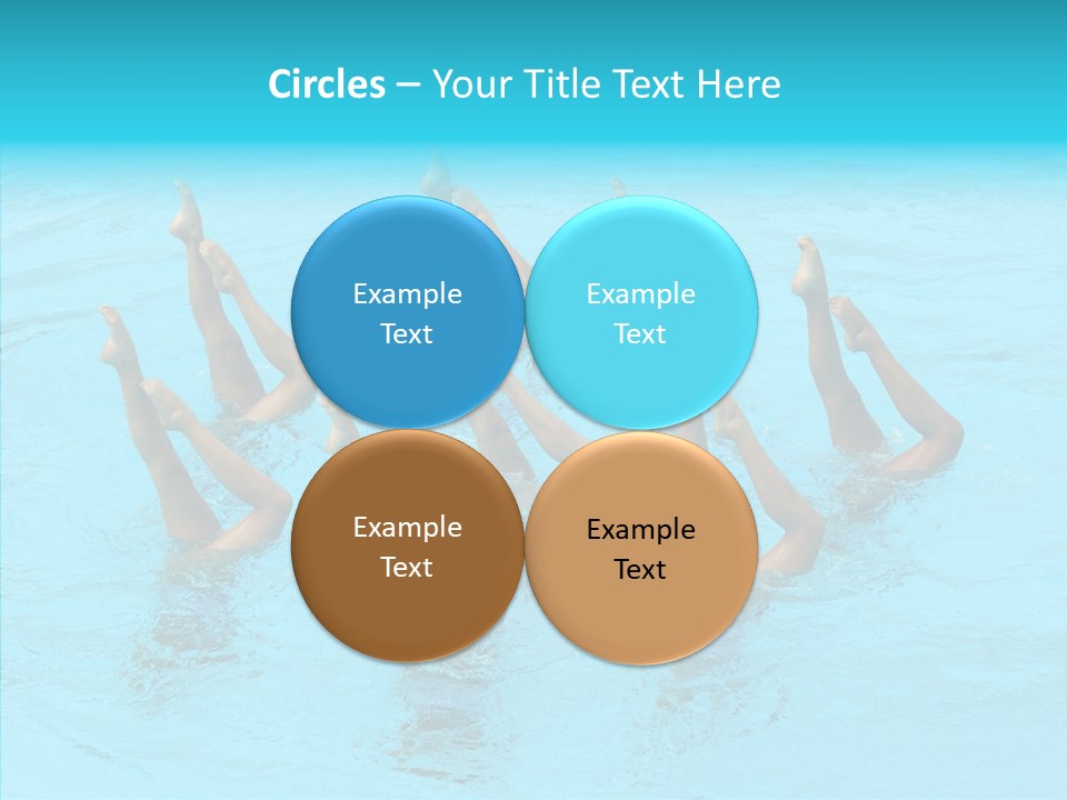 Group Teamwork Girls PowerPoint Template