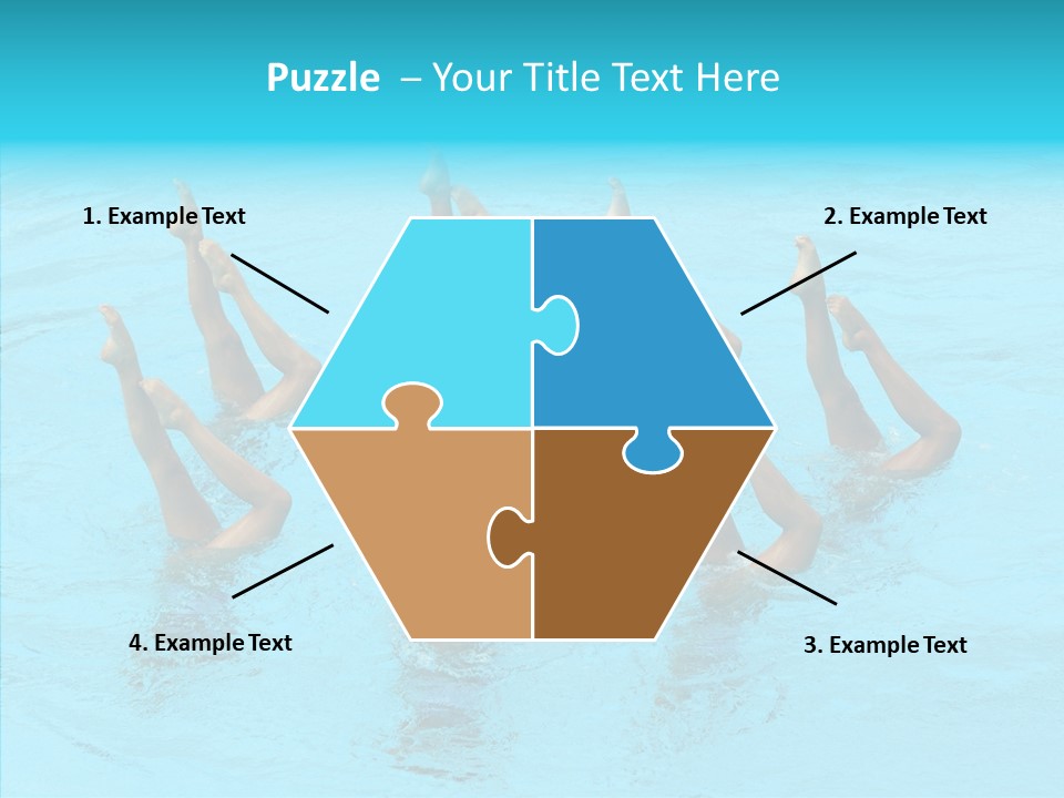 Group Teamwork Girls PowerPoint Template