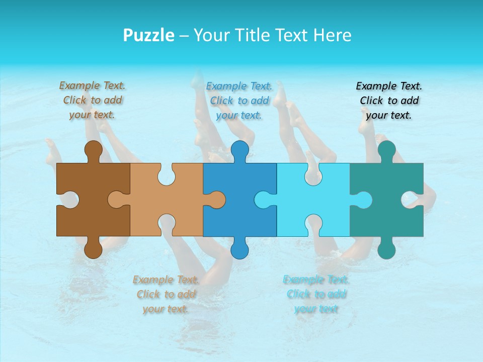 Group Teamwork Girls PowerPoint Template