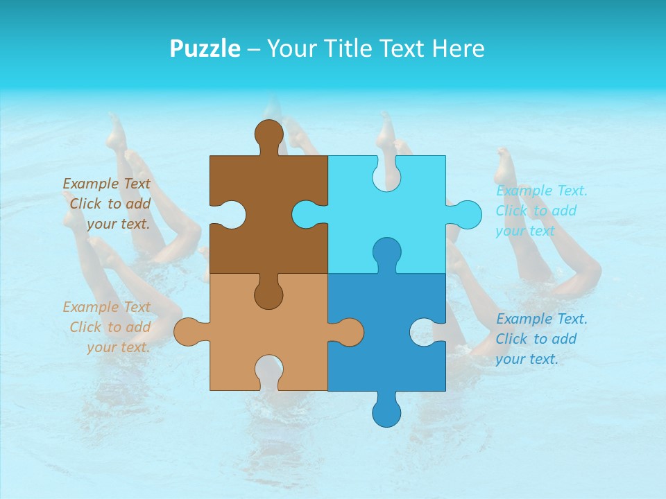 Group Teamwork Girls PowerPoint Template