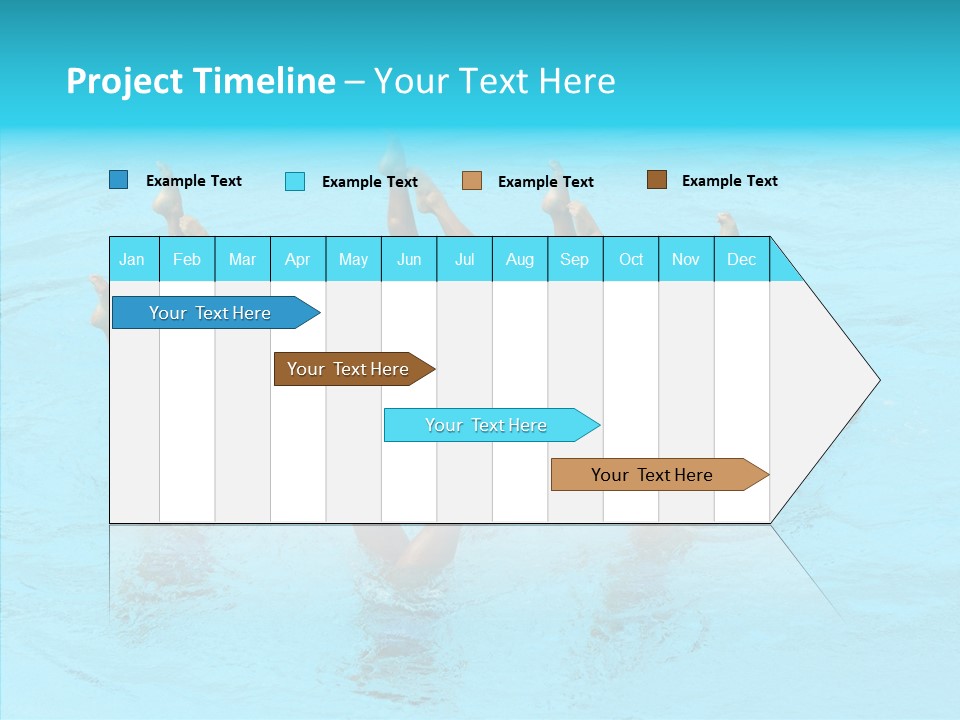 Group Teamwork Girls PowerPoint Template