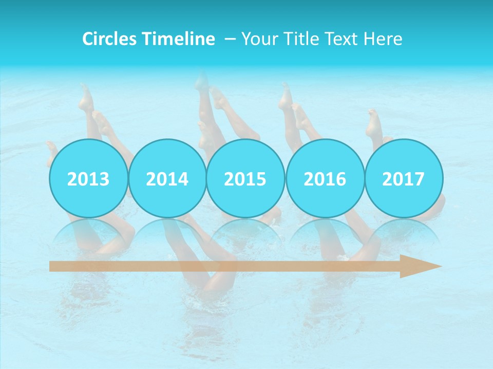 Group Teamwork Girls PowerPoint Template